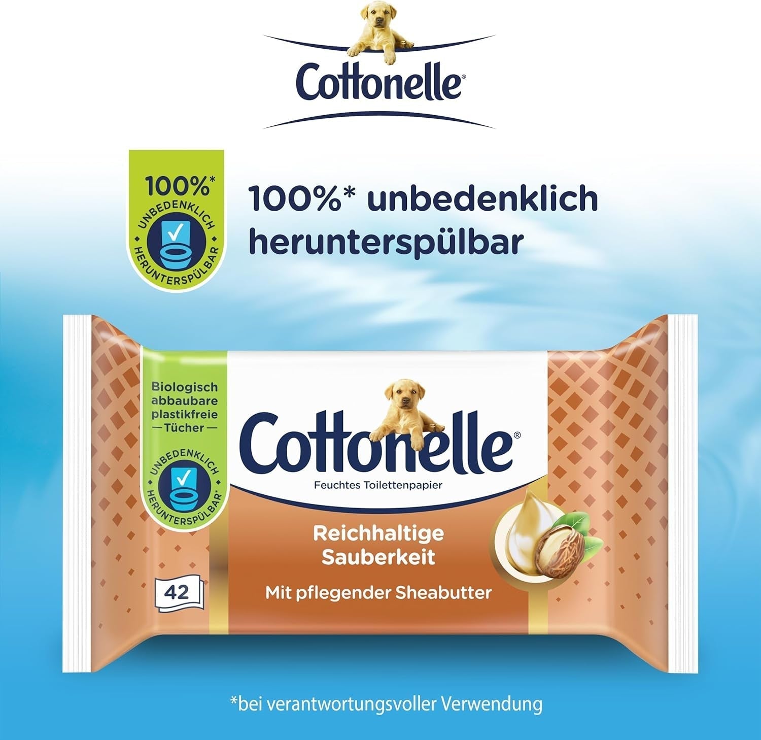 Toallitas húmedas, My Spa Experience - Cachemira y manteca de karité, biodegradables, sin plástico, resellables, paquete económico, 12 x 42 toallitas húmedas
