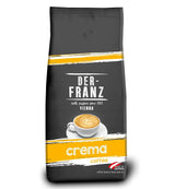 DER-FRANZ Kaffee Crema, Intensidad 4/5, 100% Arábica, Ganze Kaffeebohnen, 1000g