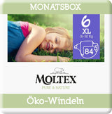 Pure & Nature Pañales Orgánicos Talla 6 XL (17-28kg) Mensual Caja 84 Pañales Orgánicos