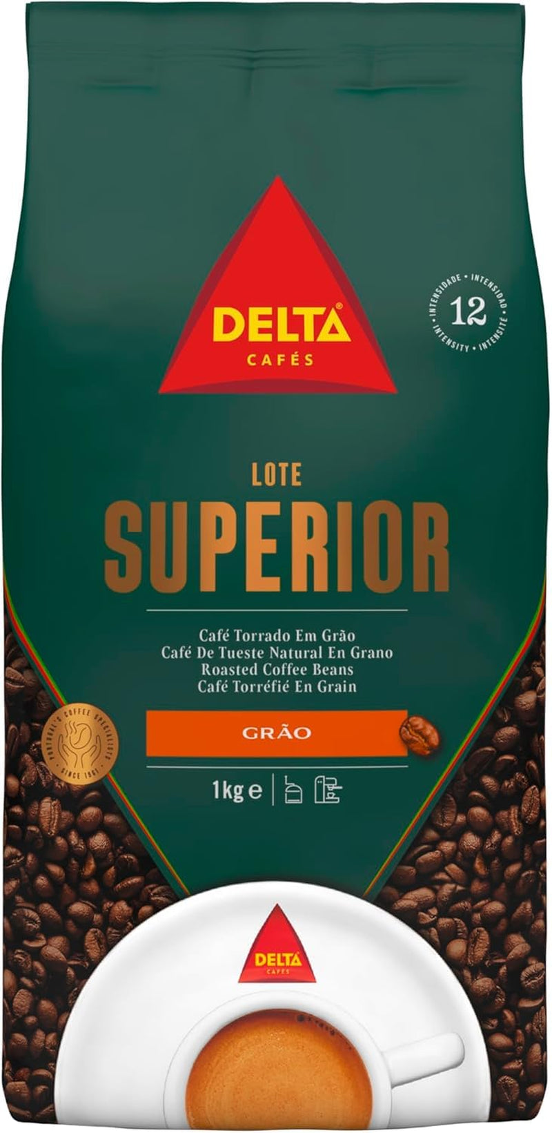 Café en grano Delta Superior Premium, 1 kg