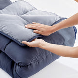 Pikolin Home - Edredón reversible 300 G - Relleno nórdico bicolor - Para cama de 105 - Cómodo, cálido, transpirable, verde, 180 X 260 cm Edredones y edredones Naty Shop