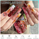 NAILGIL Esmalte de uñas de gel sólido, pegamento de uñas de gel sólido, escultura de arte de uñas 3D con juego de herramientas, salón de bricolaje en casa, transparente 15G