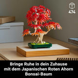 LEGO Botanicals Arce rojo japonés - Árbol bonsái - Kit de plantas artificiales con hojas rojas y naranjas, más cuenco - Decoración del hogar - Idea de regalo para adultos - 10348 Juegos de construcción Besuche den LEGO-Store