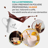 Chocolate caliente italiano Cortina sabor CLÁSICO - (15 X 30 g) Monorración, sobre, 450 g Cacao y Chocolate Caliente Naty Shop