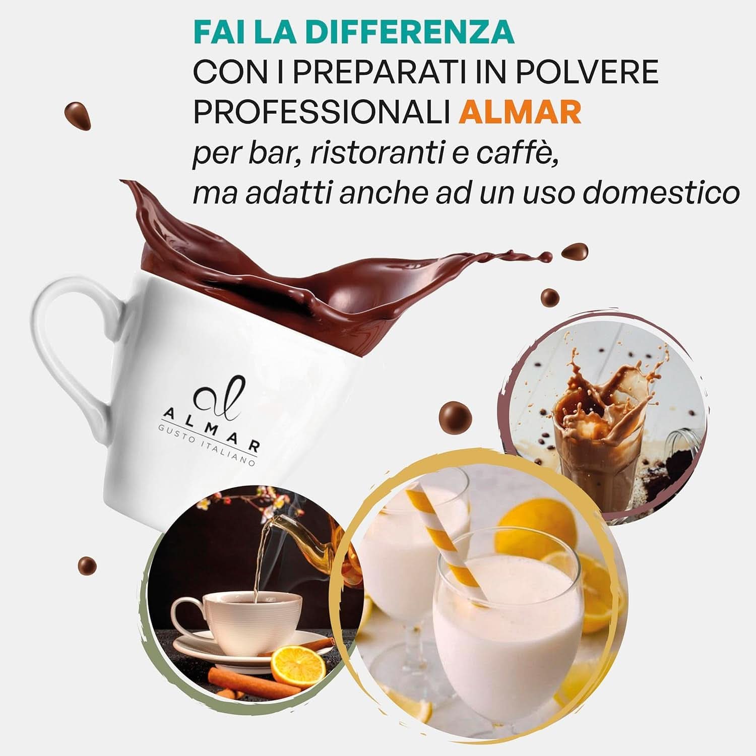 Chocolate caliente italiano Cortina sabor CLÁSICO - (15 X 30 g) Monorración, sobre, 450 g Cacao y Chocolate Caliente Naty Shop