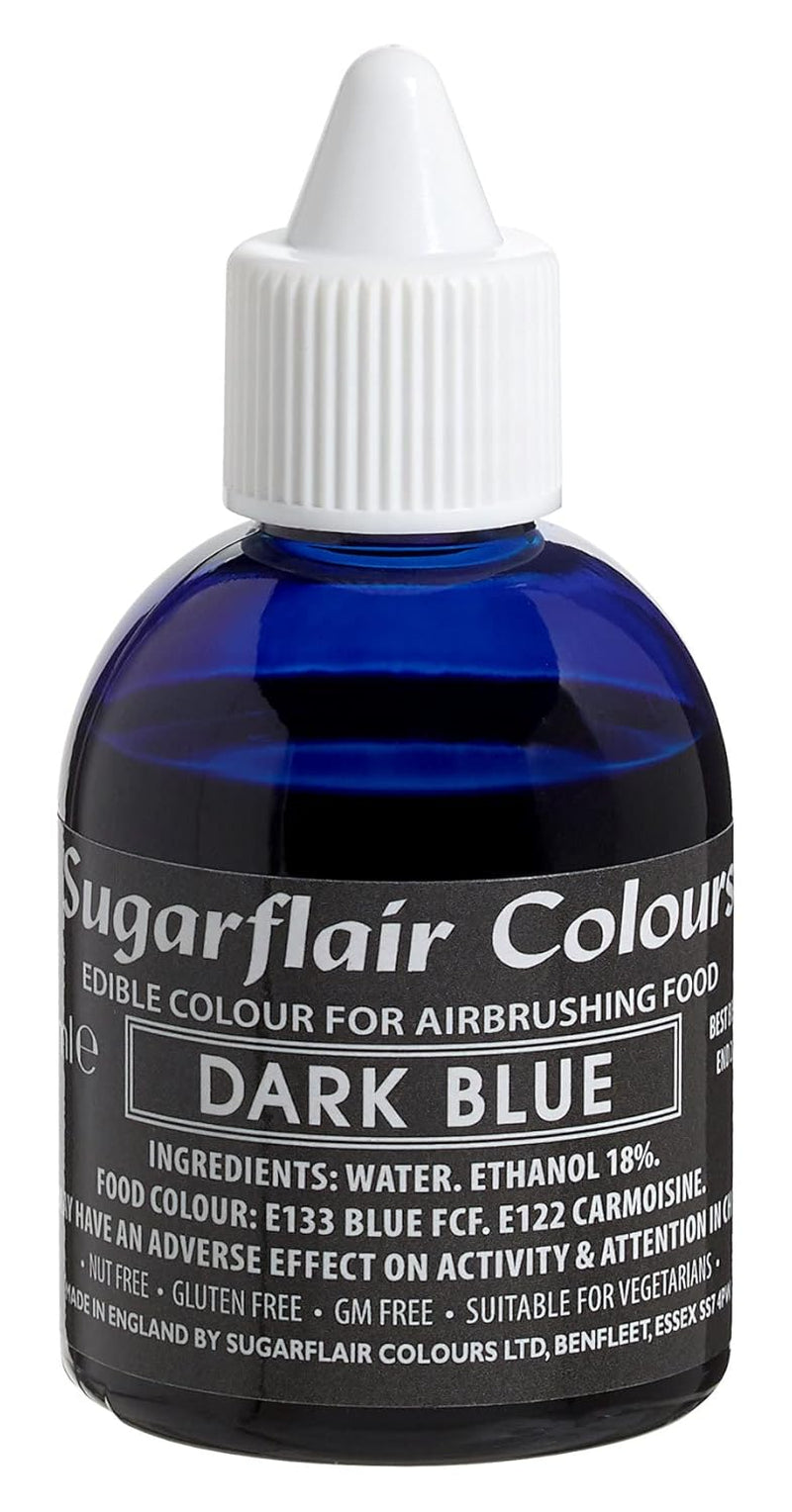 Sugarflair Colorante alimentario con aerógrafo Dorado dorado Colorante alimentario líquido comestible Colorante con aerógrafo Pasteles Muffins Glaseado y decoración de pasteles - 60 ml