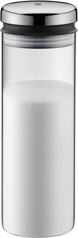 WMF Depot tarro de cristal 1,5 l, altura 28,5 cm, tarro con tapa & Depot tarro de cristal 2 l, altura 36 cm, tarro con tapa Cajas para conservar alimentos Naty Shop