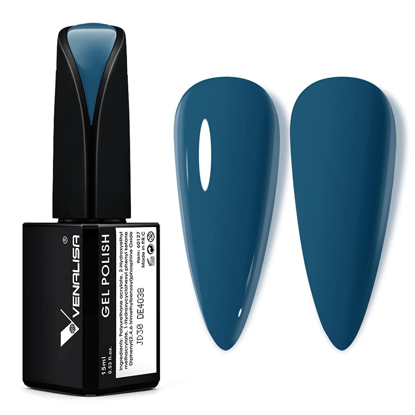 VENALISA Esmalte de uñas UV Coral Orange 15ml Esmalte de uñas en gel para lámpara de uñas UV Modelos de esmalte de uñas en gel de color naranja coral transparente para diseño de uñas DIY