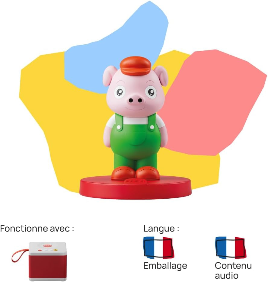 Figura sonora Los Tres Cerditos - cuentos con sonido - juguete, contenidos educativos, versión en francés, niños de 4 a 6 años Bebe Toys Naty Shop