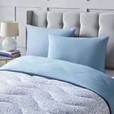 Night Lark Edredón sin funda Super King 6 Tog Primavera Verano - Azul Jardín Edredón súper suave Ligero Lavable a máquina Funda nórdica de secado rápido Edredones y edredones reversibles todo en uno Naty Shop