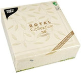 Papstar, 50 servilletas "Colección ROYAL" pliegue 1/4 40 Cm X 40 Cm champán "Nuevo Mediterráneo", #11651