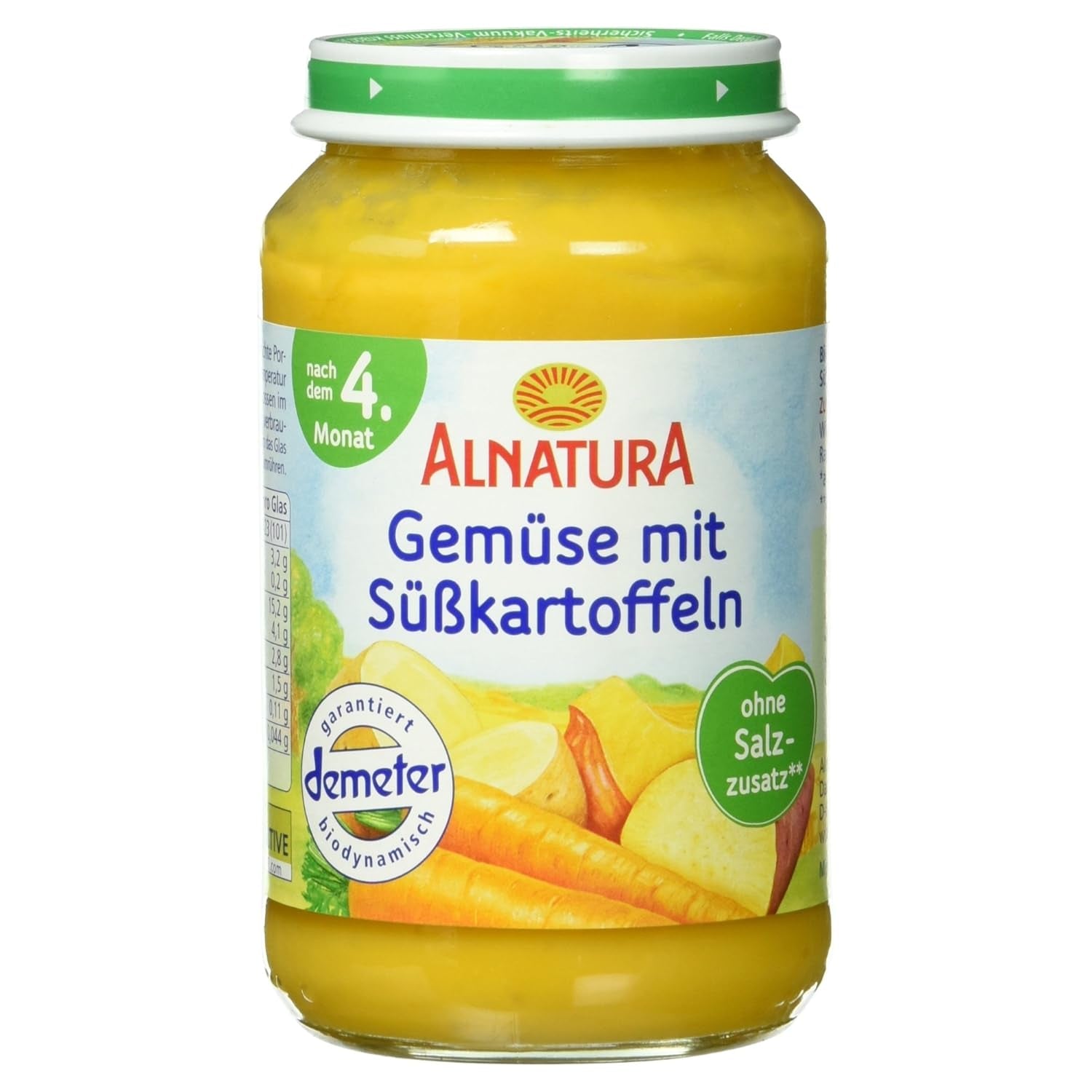 Verduras ecológicas con boniatos, a partir de 4 meses, 190g