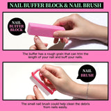 FANDAMEI Set de manicura, Buffer Für Nägel, Nagelfeile 100/180, Nagelfeilen Für Gelnägel, Nagelhautschieber, Buffer Für Gelnägel, Feilen Für Gelnägel, Nagelzange, Nagelfeilen Set, Maniküre & Pedicure Set