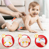 Pampers (versión antigua), bragas, talla 4, 9 kg-15 kg, paquete de tres (1 x 88 pañales)