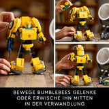 LEGO Icons Transformers Bumblebee, Figura de acción de robot coleccionable para adultos, Set de construcción de películas para fanáticos de la ciencia ficción, Se puede transformar en un automóvil, Juguete de aventuras 10338 Juegos de construcción Besuche den LEGO-Store
