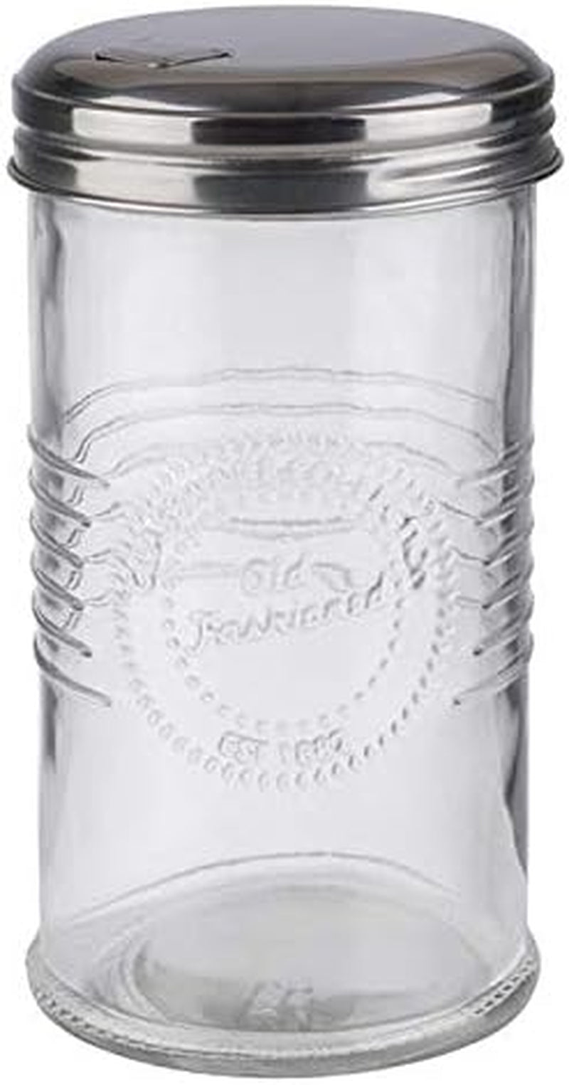 APS 40510 Dispensador de azúcar - OLD FASHIONED, Ø 7,5 cm, A: 14 cm, Vidrio, 0,35 litros, Tapón con rosca de...