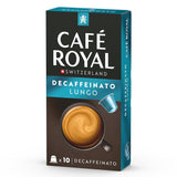 Café Royal Lungo Decaffeinato – Cápsulas de café compatibles con Nespresso®, 100 % Arábica, Intensität 5/12, Rainforest Alliance, descafeinado, 100 cápsulas