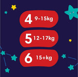 Pampers - Camisones antideslizantes para bebé - Talla 6 - Paquete pequeño - 30 piezas - 15+ kg