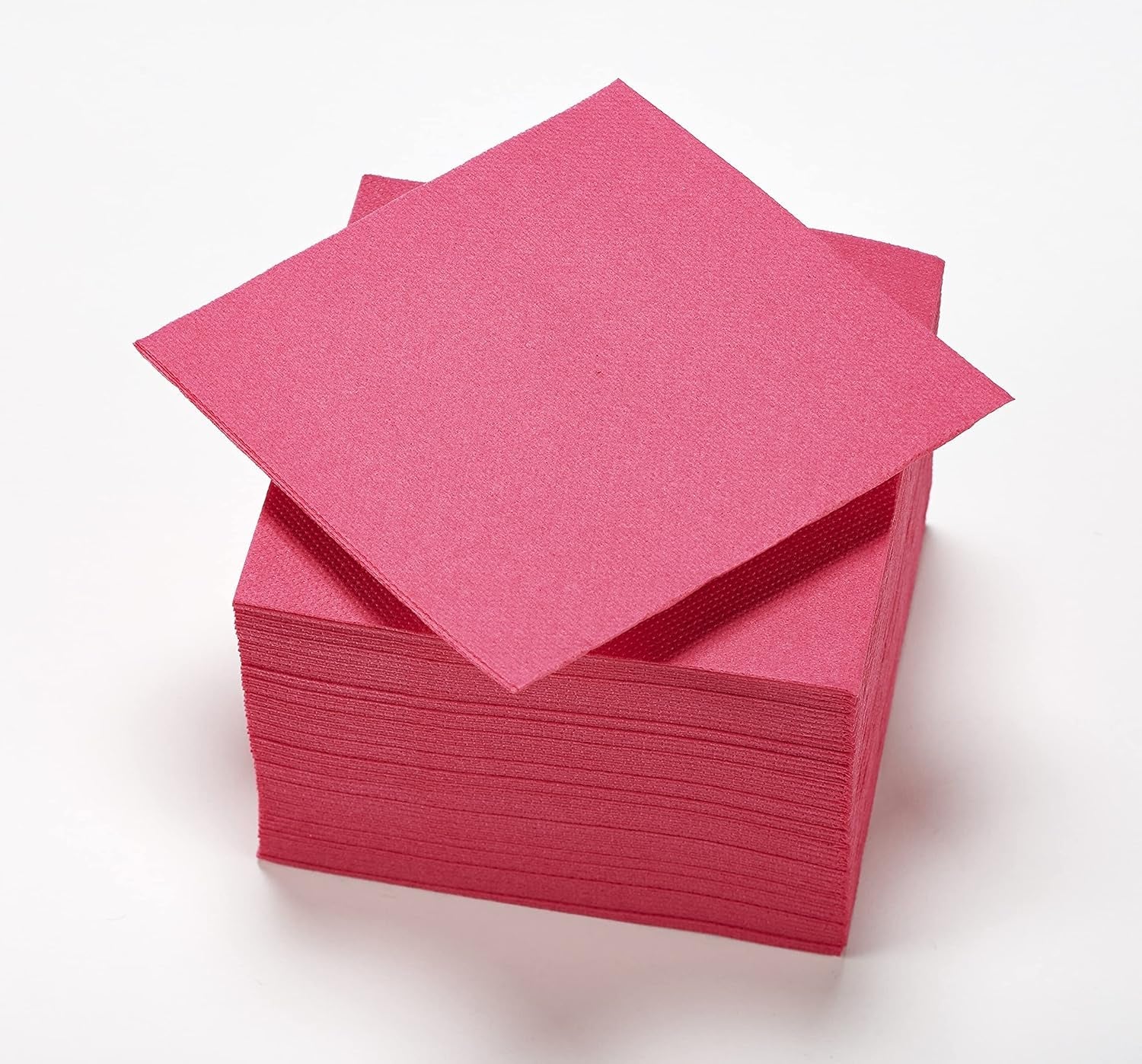 - Servilletas de papel Tex Touch - Color rosa - Servilletas certificadas Fsc® - Reciclable y biodegradable - Paquete de 50 servilletas rosa tamaño 24 X 24 Cm