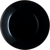 Vajilla Arcopal Zelie de cristal negro, 12 piezas, 4 puestos, negro