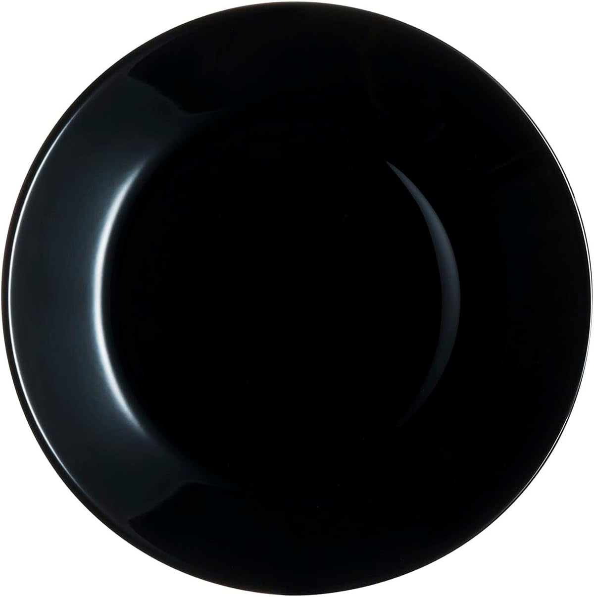 Vajilla Arcopal Zelie de cristal negro, 12 piezas, 4 puestos, negro