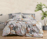 MARIMEKKO Juego de ropa de cama tamaño queen, ropa de cama de percal de algodón con fundas de almohada a juego, decoración del hogar durante todo el año (Pieni Letto, multicolor, cama tamaño queen) Edredones y edredones Naty Shop Regina
