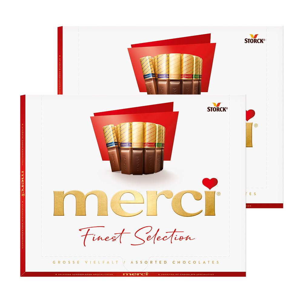 merci Variedad Mousse au Chocolat Finest Selection – 1 x 210 g – Especialidades Exquisita Mousse de Chocolate – Bombones rellenos y sin relleno