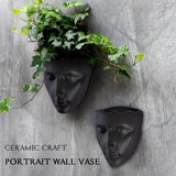 Notakia Macetero facetado de pared para interior y exterior con drenaje para suculentas, cactus y plantas pequeñas, decoración única del hogar, regalo para amigos y familiares