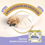 KLEENEX Dermo Douceur 4230420 Papel higiénico, 24 rollos (4 X 6 rollos) blanco, 24 Unité (Lote de 6)