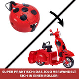 Bandai - Miraculous Ladybug - Patinete Miraculous Switch'n Go + Muñeca articulada Ladybug Lucky Charm de 26 cm - P50668