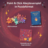 KOSMOS 684853 Den Tiefen Des Vulkans Puzzle de Aventuras, 258 Piezas, Puzzle de Aventura Interactivo para Niños 8+, Descubre una Historia de Aventura con Cada Pieza del Puzzle Puzzle Naty Shop