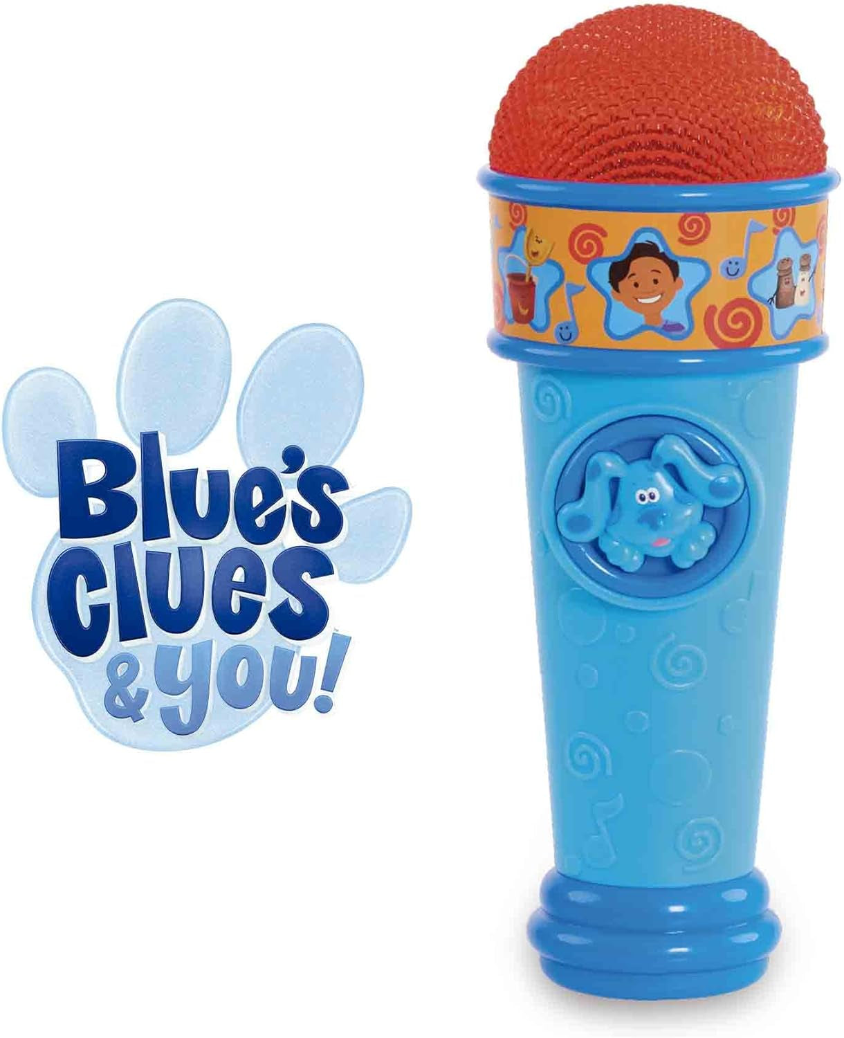 Azul y Puntas Micrófono Azul Blues Clues Juguete para Perros de Dibujos Animados para Niños y Niñas a Partir de 3 Años Multicolor Juguetes para Bebés Naty Shop