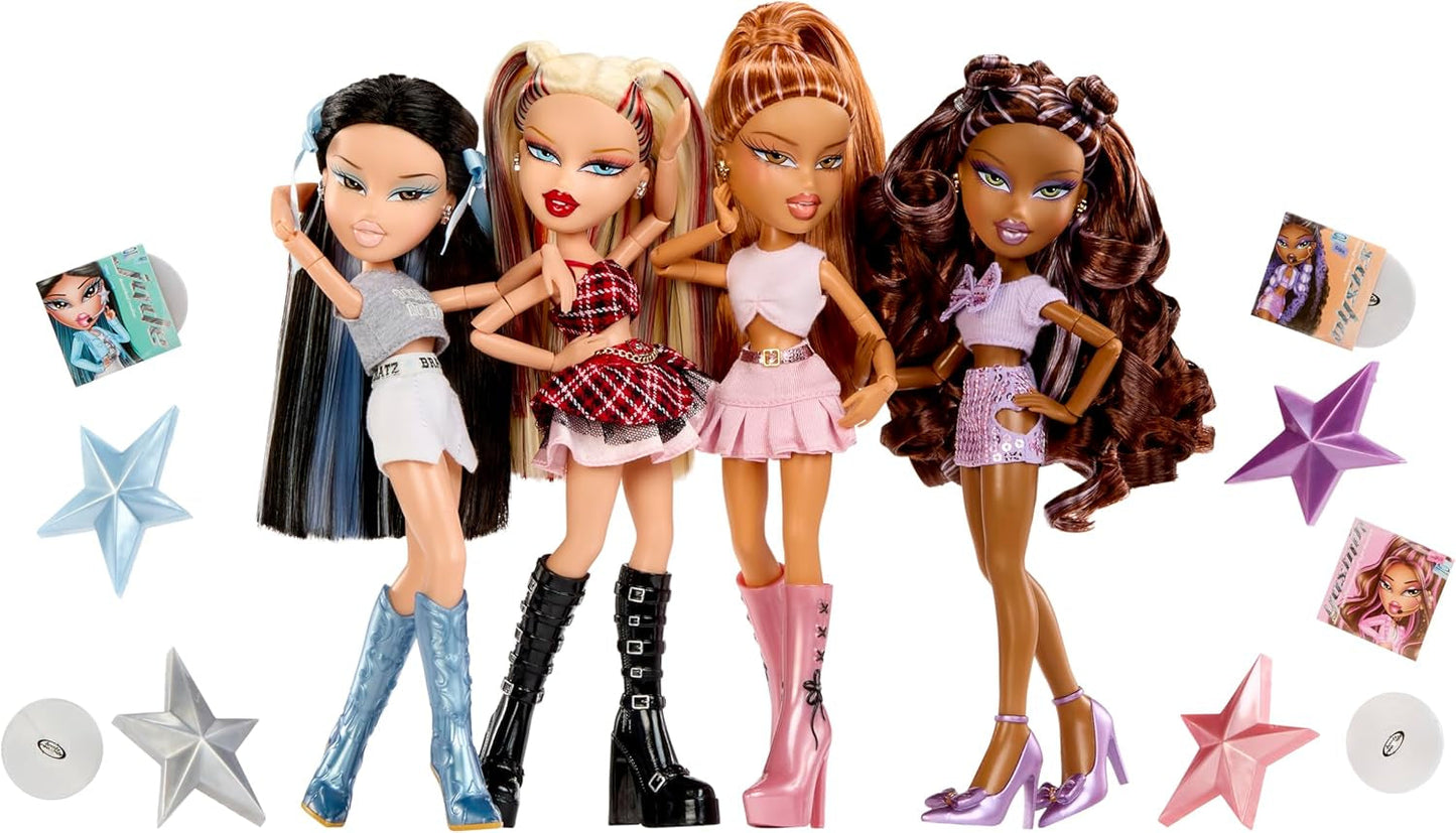BRATZ Pop Starz Sasha – Muñeca de moda con llavero, atuendo y accesorios musicales coleccionables