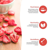 '- 150 g Fresas liofilizadas 100% naturales y puras - Fresas secas en rodajas - Frutas secas liofilizadas sin azúcares añadidos - Chips de fresa sin azúcar Productos deshidratados Naty Shop