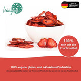 '- 150 g Fresas liofilizadas 100% naturales y puras - Fresas secas en rodajas - Frutas secas liofilizadas sin azúcares añadidos - Chips de fresa sin azúcar Productos deshidratados Naty Shop