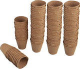 Macetas para plántulas Windhager, 48 piezas, 8 cm de diámetro, marrón, sin turba, 04343