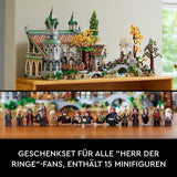 LEGO Icons El Señor de los Anillos: Rivendell - Set de colección y exhibición para adultos con 15 minifiguras únicas, incluidas Gandalf, Legolas, Aragorn y Frodo, exclusivamente en Amazon - 10316 Juegos de construcción Besuche den LEGO-Store