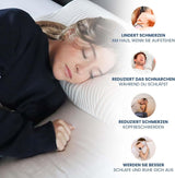 Valentia Medical Almohada de espuma viscoelástica para el cuello Almohada ortopédica para el dolor de cuello Almohada de espuma viscoelástica para el cuello Funda lavable ultra suave Almohadas ortopédicas cervicales Naty Shop