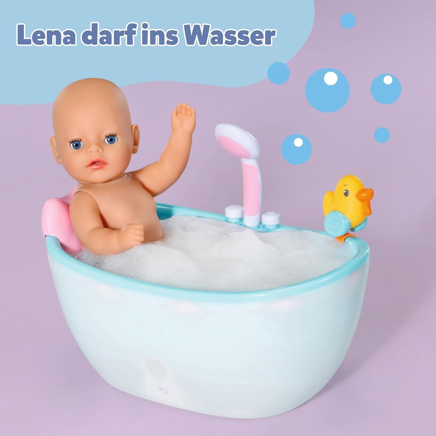 BABY Born Lena (Niña) - muñeca bebé 36 cm - 7 funciones, incluidos accesorios y colchón - Funciona completamente sin pilas - Apto para niños pequeños a partir de 1 año
