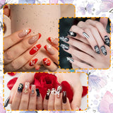 80 piezas 3D mariposa uñas encantos aleación mariposa oro plata brillo decoración uñas joyería accesorios DIY manicura para mujeres