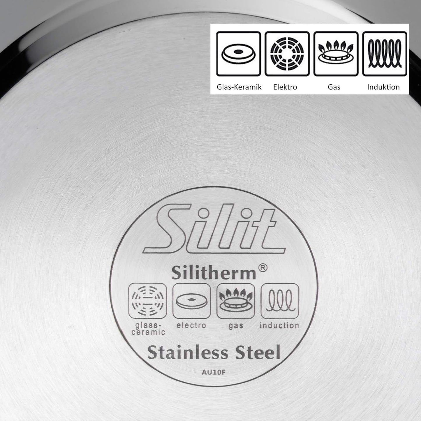 Sartén Silit Calabria de inducción, mango de acero inoxidable, apta para horno Naty Shop Ollas y Sartenes