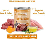 Sanabelle Gourmet Comida Húmeda en Olla con Ganso y Pollo | 6 x 380 g | 2,28 kilos