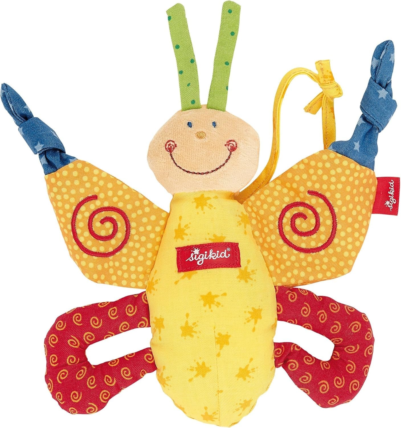 SIGIKID 40490 Anillo activo Baby Activity PlayQ Juguete para niñas y niños recomendado a partir de 3 meses Multicolor Juguetes para bebé Naty Shop Multicolor/mariposa