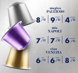 Caffè Borbone Verkostung Kit, 90 Cápsulas de Aluminio: 30 Mia Napoli, 30 Ciao Venezia, 30 Magica Palermo, (3 x 30 Stück) – Compatible con Kaffeemaschinen für den Hausgebrauch de la marca Nespresso®*