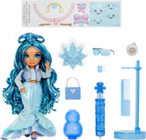 Rainbow High Winter Wonderland - Skyler (azul) - Muñeca de nieve mágica oculta de 28 cm con juego de muñeco de nieve, adecuada para niños y coleccionistas de 4 a 12 años Naty Shop Dolls