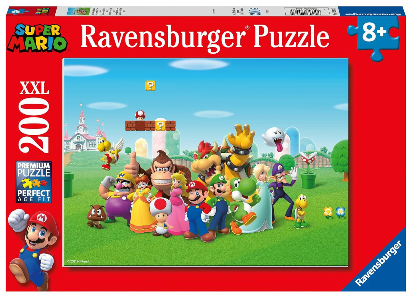 Rompecabezas para niños de 100 piezas XXL - Nintendo Super Mario Fun Puzzle Naty Shop Single Juguetón, apto para niños