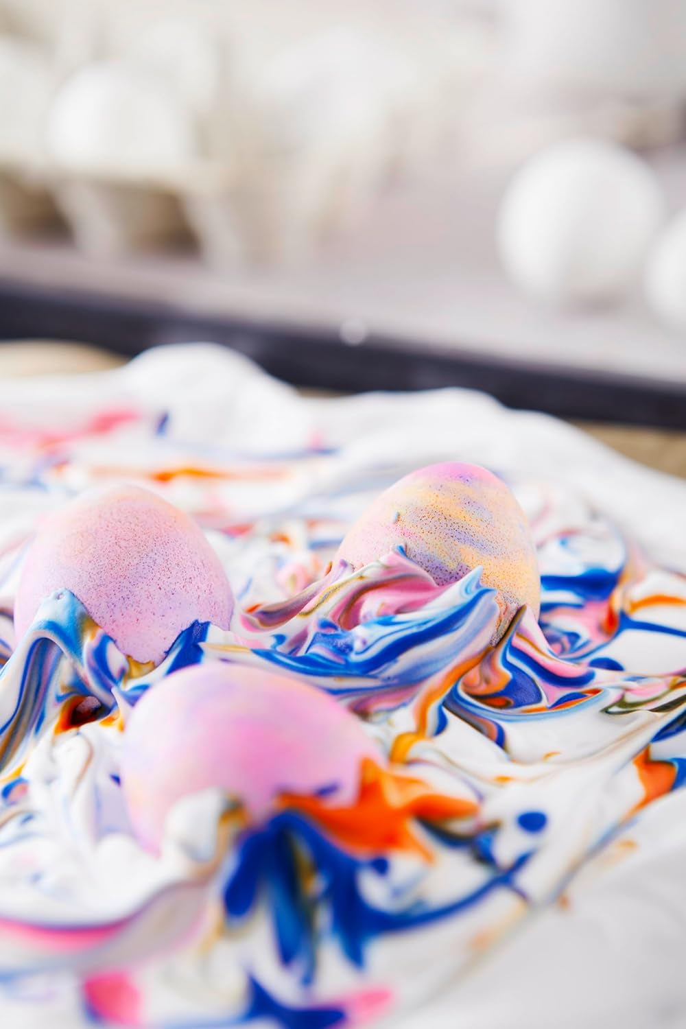 Colores de huevos Heitmann - Experimentos con huevos - Espuma colorante mágica