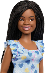 Muñeca Barbie Fashionistas núm. 229 con síndrome de Down en vestido de corazón, desarrollado en cooperación con la Sociedad Nacional del Síndrome de Down, HYK14 Naty Shop Dolls