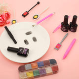 Nail Art Werkzeug Magnetstift, 10 piezas Nagel Magnet Stick Tool Set, Nagel Magnet Stift y Starker Magnet Stock Punktierungsstifte para DIY 3D Magnetics Katzenauge UV Gel Polnisch Nagel Kunst