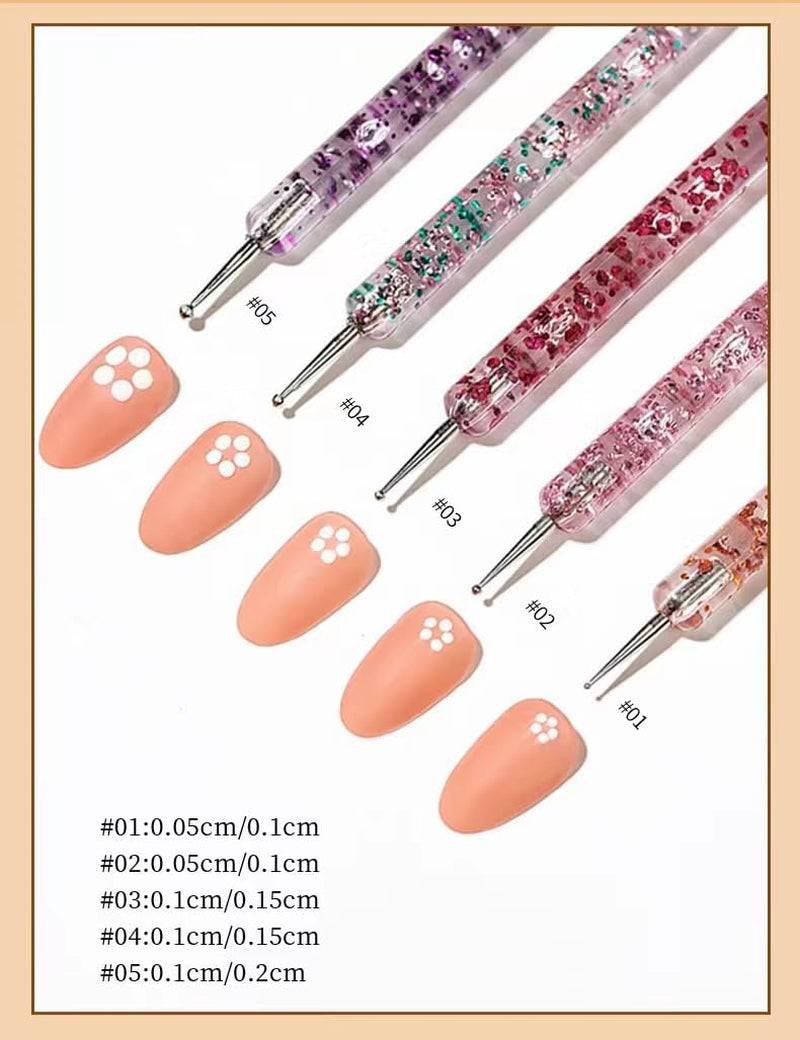 Juego de pinsel para decoración de uñas, 20 piezas de pinsel Nageldesign Malerei, pinsel de diseño de arte de uñas profesional, pinsel de delineador fino para uñas, rosa